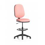 Eclipse Plus I Lever Task Operator Chair With High Rise Draughtsman Kit Bespoke Colour Back And Seat Quest Shrimp KCUP2955