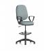 Eclipse Plus I Lever Task Operator Chair With High Rise Draughtsman Kit With Loop Arms Bespoke Colour Back And Seat Rivet Tensile KCUP2972