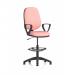 Eclipse Plus I Lever Task Operator Chair With High Rise Draughtsman Kit With Loop Arms Bespoke Colour Back And Seat Quest Shrimp KCUP2979