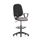 Eclipse Plus I Lever Task Operator Chair With High Rise Draughtsman Kit With Loop Arms Bespoke Colour Seat Rivet Fuse KCUP2982