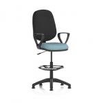 Eclipse Plus I Lever Task Operator Chair With High Rise Draughtsman Kit With Loop Arms Bespoke Colour Seat Rivet Quench KCUP2983