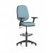 Eclipse Plus I Lever Task Operator Chair High Rise Draughtsman Kit With Height Adjustable And Folding Arms Bespoke Colour Back And Seat Rivet Quench KCUP3019