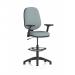 Eclipse Plus I Lever Task Operator Chair High Rise Draughtsman Kit With Height Adjustable And Folding Arms Bespoke Colour Back And Seat Rivet Tensile KCUP3020