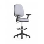 Eclipse Plus I Lever Task Operator Chair High Rise Draughtsman Kit With Height Adjustable And Folding Arms Bespoke Colour Back And Seat Quest Shell KCUP3026