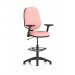 Eclipse Plus I Lever Task Operator Chair High Rise Draughtsman Kit With Height Adjustable And Folding Arms Bespoke Colour Back And Seat Quest Shrimp KCUP3027