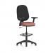 Eclipse Plus I Lever Task Operator Chair With High Rise Draughtsman Kit With Height Adjustable And Folding Arms Bespoke Colour Seat Rivet Forge KCUP3029
