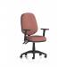 Eclipse Plus II Lever Task Operator Chair With Height Adjustable Arms Bespoke Colour Back And Seat Rivet Forge KCUP3089