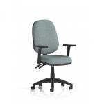Eclipse Plus II Lever Task Operator Chair With Height Adjustable Arms Bespoke Colour Back And Seat Rivet Tensile KCUP3092