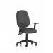Eclipse Plus II Lever Task Operator Chair With Height Adjustable Arms Bespoke Colour Back And Seat Quest Mussel KCUP3096