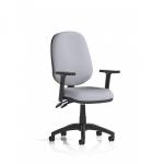 Eclipse Plus II Lever Task Operator Chair With Height Adjustable Arms Bespoke Colour Back And Seat Quest Shell KCUP3098