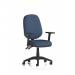Eclipse Plus II Lever Task Operator Chair With Height Adjustable Arms Bespoke Colour Back And Seat Quest Whelk KCUP3100