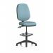 Eclipse Plus II Lever Task Operator Chair With High Rise Draughtsman Kit Bespoke Colour Back And Seat Rivet Quench KCUP3139
