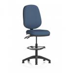 Eclipse Plus II Lever Task Operator Chair With High Rise Draughtsman Kit Bespoke Colour Back And Seat Quest Whelk KCUP3148
