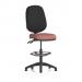 Eclipse Plus II Lever Task Operator Chair With High Rise Draughtsman Kit Bespoke Colour Seat Rivet Forge KCUP3149