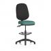 Eclipse Plus II Lever Task Operator Chair With High Rise Draughtsman Kit Bespoke Colour Seat Quest Kelp KCUP3154