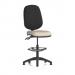 Eclipse Plus II Lever Task Operator Chair With High Rise Draughtsman Kit Bespoke Colour Seat Quest Salt KCUP3157