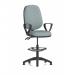 Eclipse Plus II Lever Task Operator Chair With High Rise Draughtsman Kit With Loop Arms Bespoke Colour Back And Seat Rivet Tensile KCUP3164