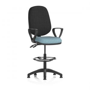 Eclipse Plus II Lever Task Operator Chair With High Rise Draughtsman