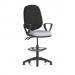 Eclipse Plus II Lever Task Operator Chair With High Rise Draughtsman Kit With Loop Arms Bespoke Colour Seat Quest Shell KCUP3182