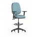 Eclipse Plus II Lever Task Operator Chair With High Rise Draughtsman Kit With Height Adjustable Arms Bespoke Colour Back And Seat Rivet Quench KCUP3187