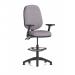 Eclipse Plus II Lever Task Operator Chair High Rise Draughtsman Kit With Height Adjustable And Folding Arms Bespoke Colour Back And Seat Rivet Fuse KCUP3210