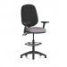 Eclipse Plus II Lever Task Operator Chair With High Rise Draughtsman Kit With Height Adjustable And Folding Arms Bespoke Colour Seat Rivet Fuse KCUP3222