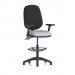 Eclipse Plus II Lever Task Operator Chair With High Rise Draughtsman Kit With Height Adjustable And Folding Arms Bespoke Colour Seat Quest Shell KCUP3230