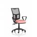 Eclipse Plus II Lever Task Operator Chair Mesh Back With Loop Arms Bespoke Colour Seat Quest Shrimp KCUP3255