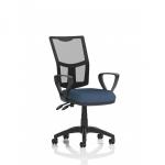 Eclipse Plus II Lever Task Operator Chair Mesh Back With Loop Arms Bespoke Colour Seat Quest Whelk KCUP3256