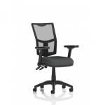 Eclipse Plus II Lever Task Operator Chair Mesh Back With Height Adjustable And Folding Arms Bespoke Colour Seat Quest Mussel KCUP3276
