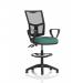 Eclipse Plus II Lever Task Operator Chair Mesh Back With High Rise Draughtsman Kit With Loop Arms Bespoke Colour Seat Quest Kelp KCUP3298