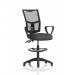 Eclipse Plus II Lever Task Operator Chair Mesh Back With High Rise Draughtsman Kit With Loop Arms Bespoke Colour Seat Quest Mussel KCUP3300