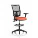 Eclipse Plus II Lever Task Operator Chair Mesh Back High Rise Draughtsman Kit With Height Adjustable And Folding Arms Bespoke Colour Seat Quest Crab KCUP3321