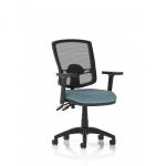 Eclipse Plus II Lever Task Operator Chair Deluxe Mesh Back With Height Adjustable Arms Bespoke Colour Seat Rivet Quench KCUP3355