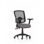 Eclipse Plus II Lever Task Operator Chair Deluxe Mesh Back With Height Adjustable And Folding Arms Bespoke Colour Seat Rivet Fuse KCUP3366