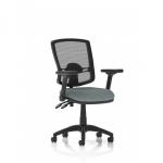 Eclipse Plus II Lever Task Operator Chair Deluxe Mesh Back With Height Adjustable And Folding Arms Bespoke Colour Seat Rivet Tensile KCUP3368