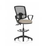 Eclipse Plus II Lever Task Operator Chair Deluxe Mesh Back With High Rise Draughtsman Kit With Loop Arms Bespoke Colour Seat Quest Salt KCUP3397