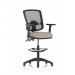 Eclipse Plus II Lever Task Operator Chair Deluxe Mesh Back With High Rise Draughtsman Kit With Height Adjustable Arms Bespoke Colour Seat Quest Salt KCUP3409