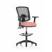 Eclipse Plus II Lever Task Operator Chair Deluxe Mesh Back With High Rise Draughtsman Kit With Height Adjustable Arms Bespoke Colour Seat Quest Shrimp KCUP3411