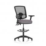 Eclipse Plus II Lever Task Operator Chair Deluxe Mesh Back High Rise Draughtsman Kit Height Adjustable And Folding Arms Bespoke Colour Seat Rivet Fuse KCUP3414