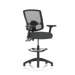 Eclipse Plus II Lever Task Operator Chair Deluxe Mesh Back High Rise Draughtsman Kit Height Adjustable And Folding Arms Bespoke Seat Quest Mussel KCUP3420