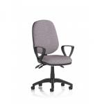 Eclipse Plus III Lever Task Operator Chair With Loop Arms Bespoke Colour Back And Seat Rivet Fuse KCUP3450