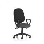 Eclipse Plus III Lever Task Operator Chair With Loop Arms Bespoke Colour Seat Quest Mussel KCUP3468
