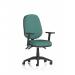 Eclipse Plus III Lever Task Operator Chair With Height Adjustable Arms Bespoke Colour Back And Seat Quest Kelp KCUP3478