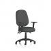 Eclipse Plus III Lever Task Operator Chair With Height Adjustable Arms Bespoke Colour Back And Seat Quest Mussel KCUP3480
