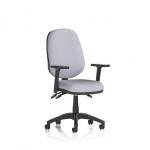 Eclipse Plus III Lever Task Operator Chair With Height Adjustable Arms Bespoke Colour Back And Seat Quest Shell KCUP3482