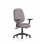 Eclipse Plus III Lever Task Operator Chair With Height Adjustable And Folding Arms Bespoke Colour Back And Seat Rivet Fuse KCUP3498