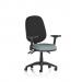 Eclipse Plus III Lever Task Operator Chair With Height Adjustable And Folding Arms Bespoke Colour Seat Rivet Tensile KCUP3512