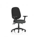 Eclipse Plus III Lever Task Operator Chair With Height Adjustable And Folding Arms Bespoke Colour Seat Quest Mussel KCUP3516
