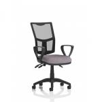 Eclipse Plus III Lever Task Operator Chair Mesh Back With Loop Arms Bespoke Colour Seat Rivet Fuse KCUP3534